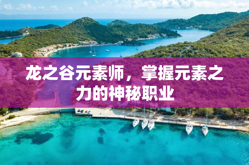 龙之谷元素师，掌握元素之力的神秘职业