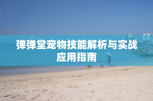 弹弹堂宠物技能解析与实战应用指南