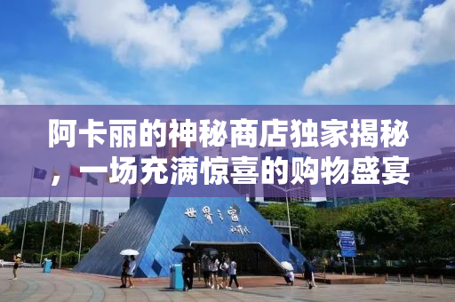阿卡丽的神秘商店独家揭秘，一场充满惊喜的购物盛宴即将开启！