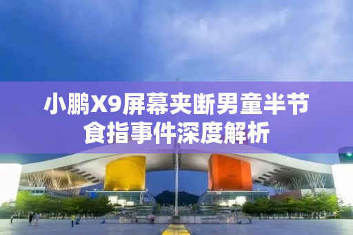 小鹏X9屏幕夹断男童半节食指事件深度解析