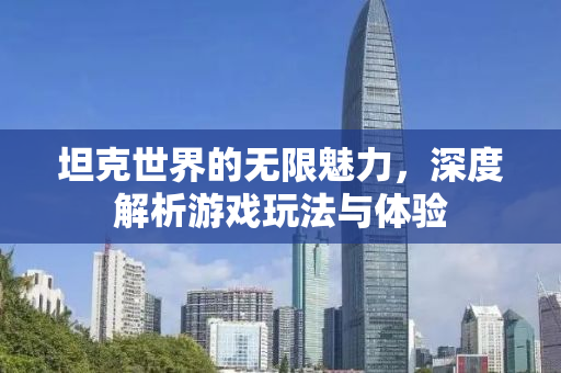 坦克世界的无限魅力，深度解析游戏玩法与体验