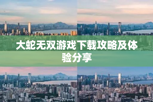 大蛇无双游戏下载攻略及体验分享