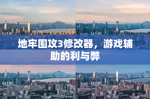地牢围攻3修改器，游戏辅助的利与弊