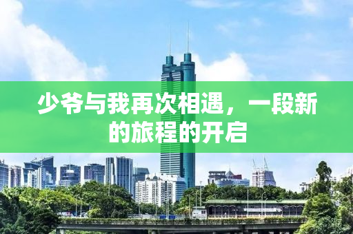 少爷与我再次相遇，一段新的旅程的开启