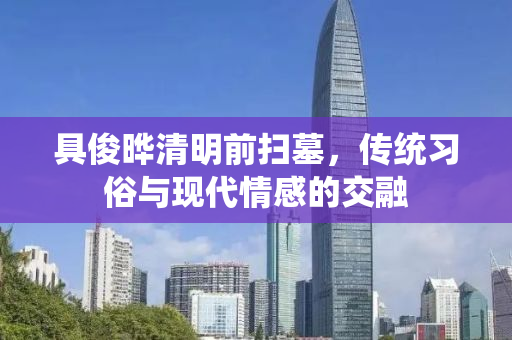 具俊晔清明前扫墓，传统习俗与现代情感的交融