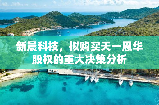 新晨科技，拟购买天一恩华股权的重大决策分析