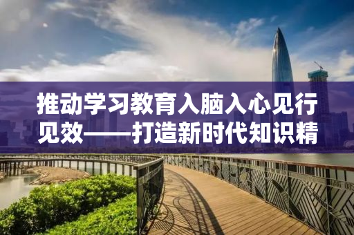 推动学习教育入脑入心见行见效——打造新时代知识精英的必经之路