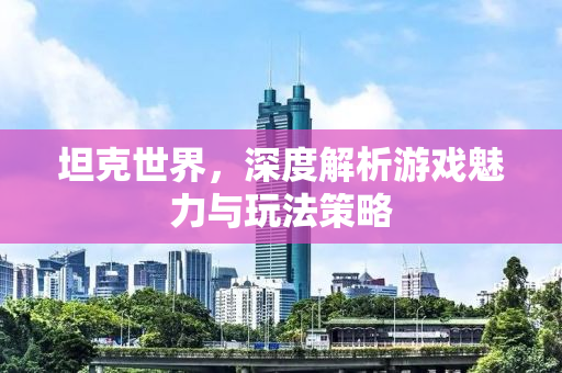 坦克世界，深度解析游戏魅力与玩法策略