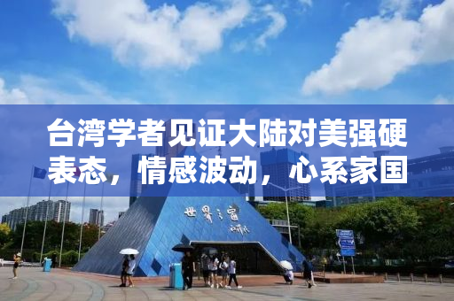 台湾学者见证大陆对美强硬表态，情感波动，心系家国