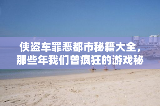 侠盗车罪恶都市秘籍大全，那些年我们曾疯狂的游戏秘籍秘籍攻略秘籍秘籍！