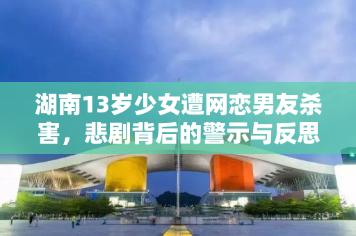湖南13岁少女遭网恋男友杀害，悲剧背后的警示与反思