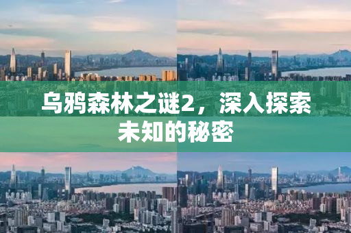 乌鸦森林之谜2，深入探索未知的秘密