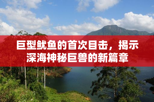 巨型鱿鱼的首次目击，揭示深海神秘巨兽的新篇章