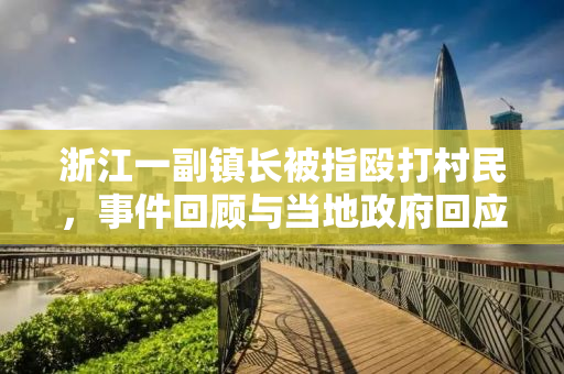 浙江一副镇长被指殴打村民，事件回顾与当地政府回应