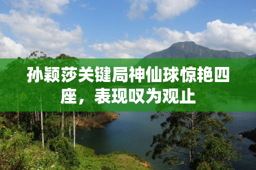 孙颖莎关键局神仙球惊艳四座，表现叹为观止