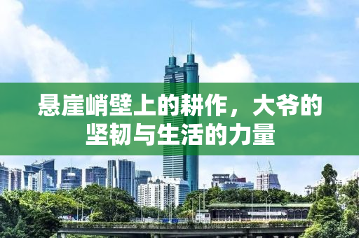 悬崖峭壁上的耕作，大爷的坚韧与生活的力量