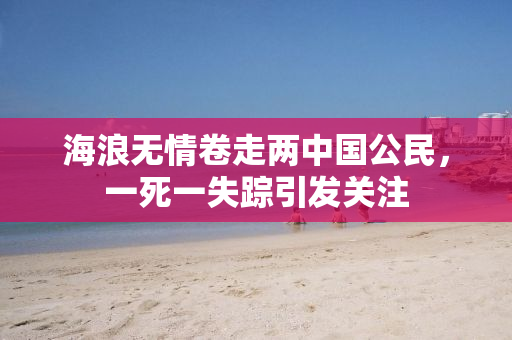 海浪无情卷走两中国公民，一死一失踪引发关注