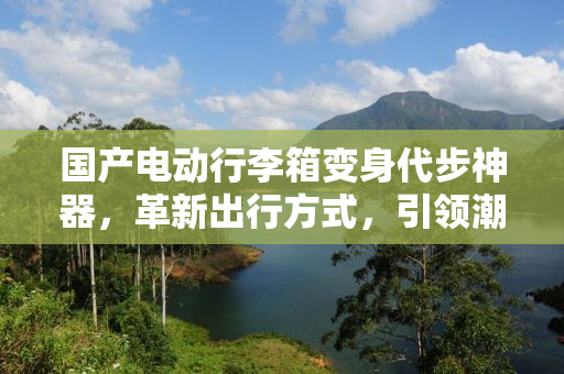 国产电动行李箱变身代步神器，革新出行方式，引领潮流新趋势