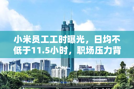 小米员工工时曝光，日均不低于11.5小时，职场压力背后的真相与挑战