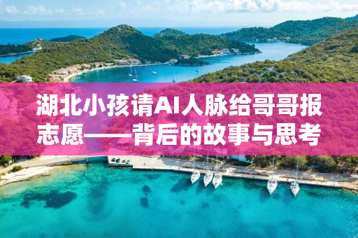 湖北小孩请AI人脉给哥哥报志愿——背后的故事与思考