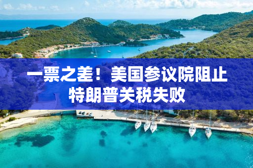 一票之差！美国参议院阻止特朗普关税失败