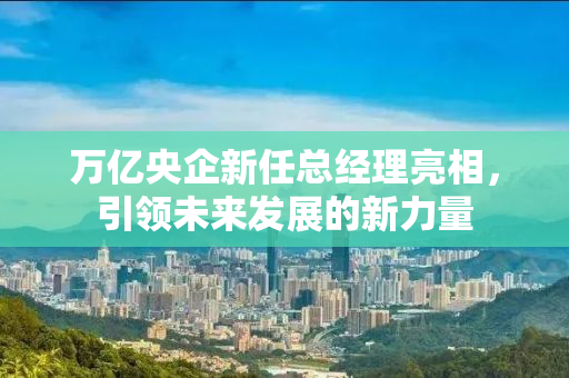 万亿央企新任总经理亮相，引领未来发展的新力量