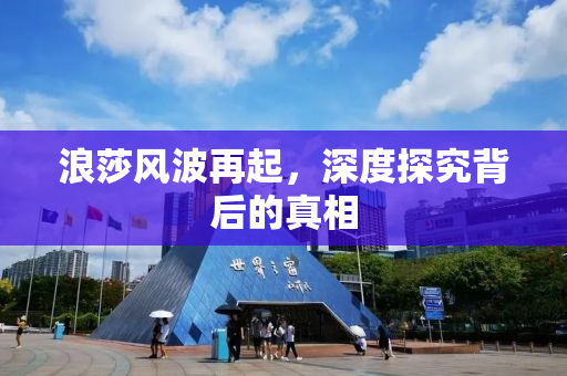 浪莎风波再起，深度探究背后的真相