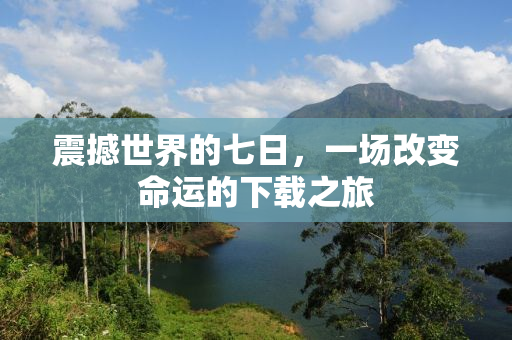 震撼世界的七日，一场改变命运的下载之旅