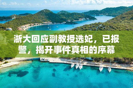 浙大回应副教授选妃，已报警，揭开事件真相的序幕
