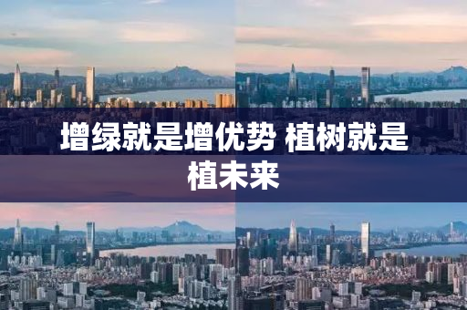 增绿就是增优势 植树就是植未来